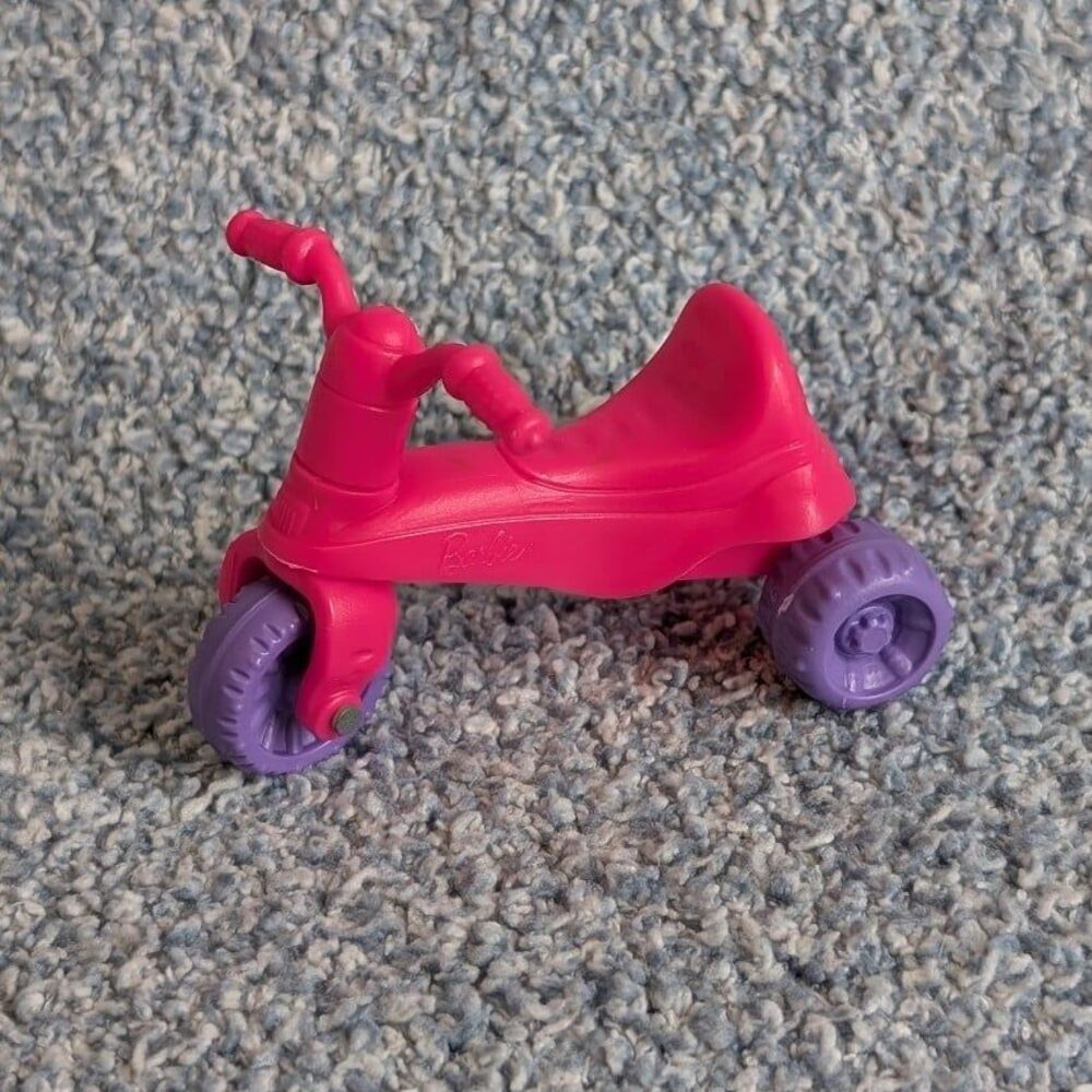 Mattel Barbie Miniature Pink Tough Trike Purple Wheels Doll Play Accessory